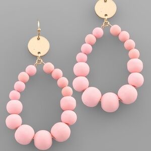 Clay Ball Teardrop Earrings